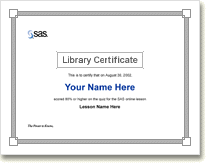 Print your library certificate